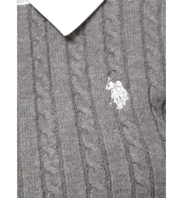 MERCURYDUO「U.S. POLO ASSN.別注 ケーブルニットワンピース」|ワンピース|
