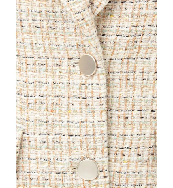 MERCURYDUO「【セットアップ着用可】フィットアンドフレアツイードジャケット」|テーラードジャケット|