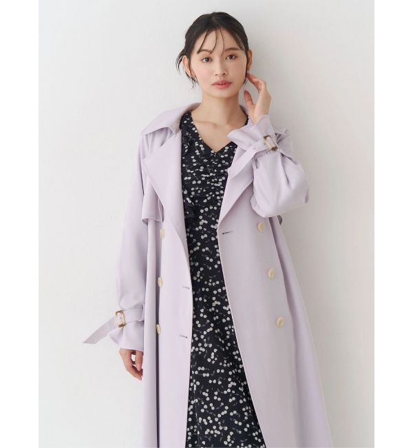 MERCURYDUO「ダブルラッフルバイカラーパイピングワンピース」|ワンピース|