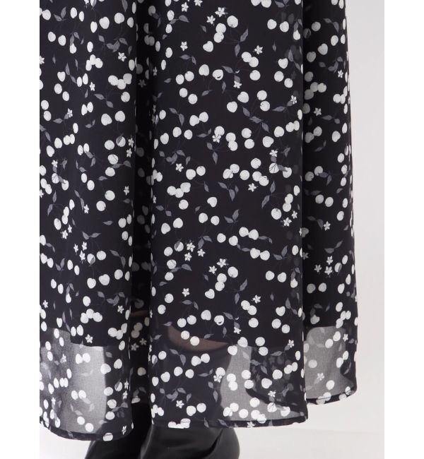 MERCURYDUO「ダブルラッフルバイカラーパイピングワンピース」|ワンピース|