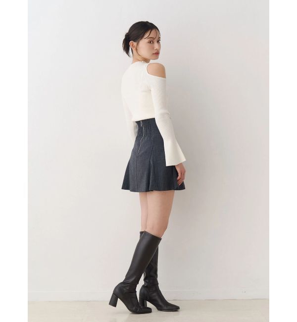 MERCURYDUO「【セットアップ着用可】バックZIPミニスカパン」|スカート|