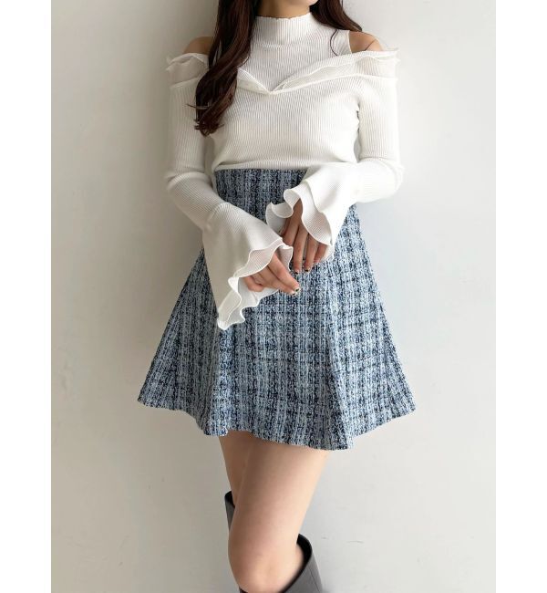 MERCURYDUO「【セットアップ着用可】バックZIPミニスカパン」|スカート|