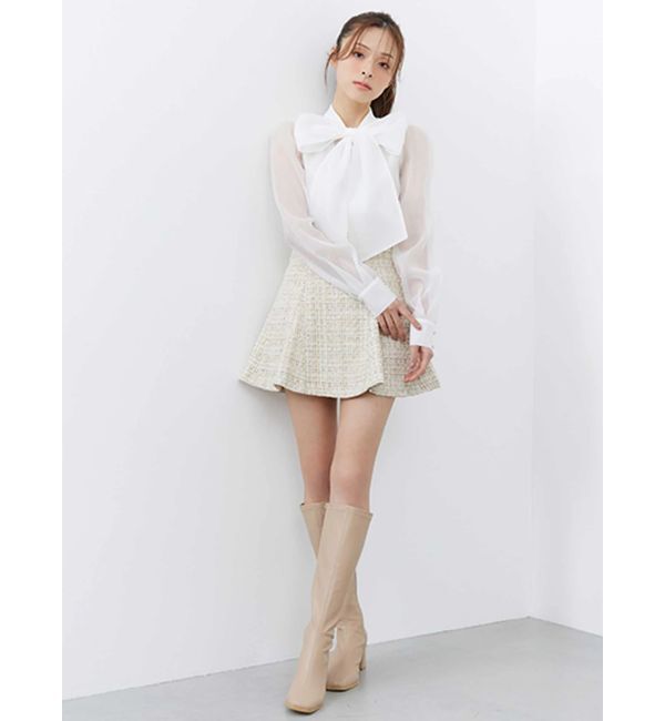 MERCURYDUO「【セットアップ着用可】バックZIPミニスカパン」|スカート|