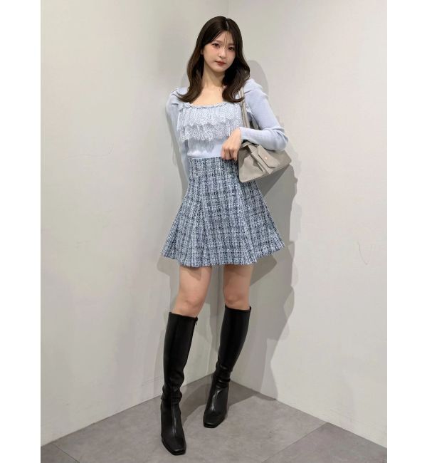 MERCURYDUO「【セットアップ着用可】バックZIPミニスカパン」|スカート|