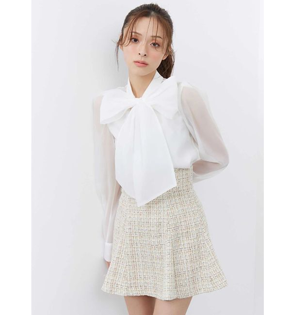 MERCURYDUO「【セットアップ着用可】バックZIPミニスカパン」|スカート|