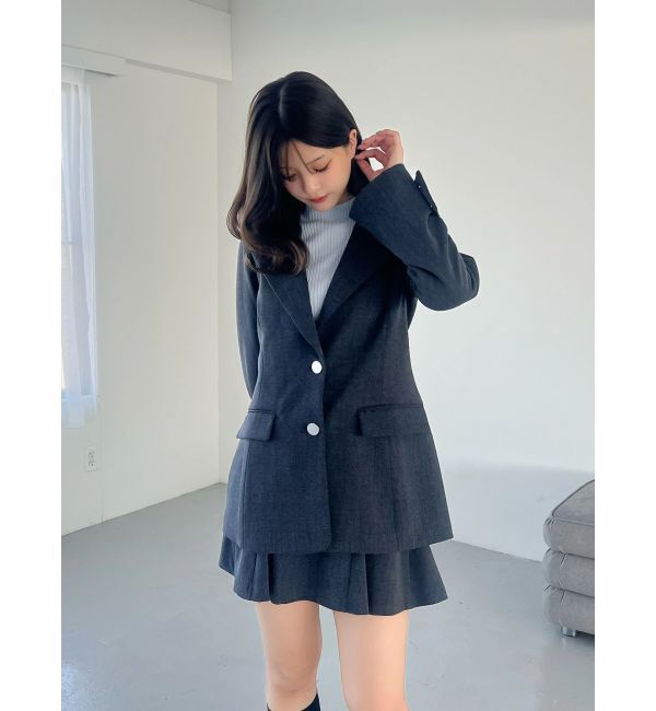 MERCURYDUO「【セットアップ着用可】フィットアンドフレアジャケット」|テーラードジャケット|