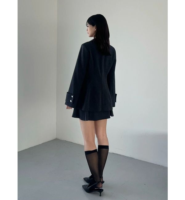 MERCURYDUO「【セットアップ着用可】フィットアンドフレアジャケット」|テーラードジャケット|