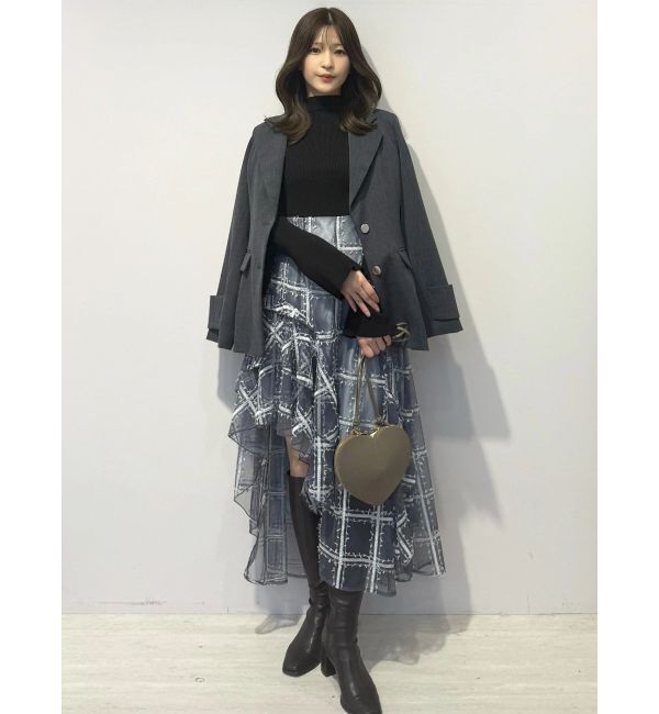 MERCURYDUO「【セットアップ着用可】フィットアンドフレアジャケット」|テーラードジャケット|