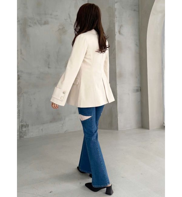 MERCURYDUO「【セットアップ着用可】フィットアンドフレアジャケット」|テーラードジャケット|