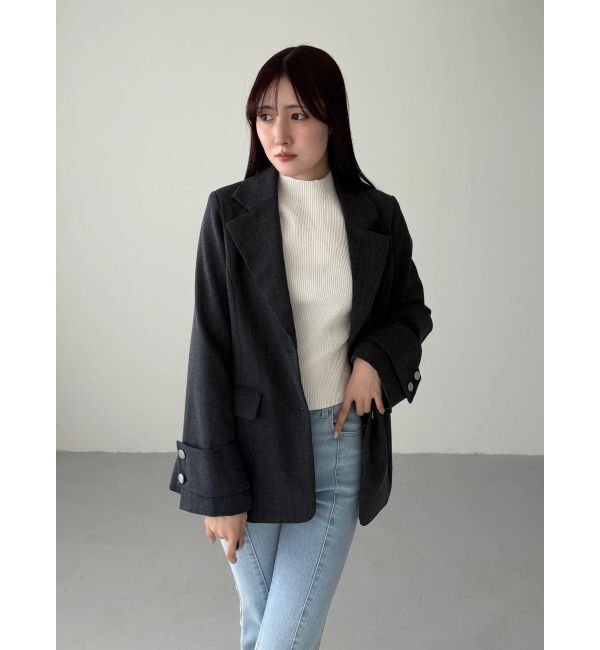 MERCURYDUO「【セットアップ着用可】フィットアンドフレアジャケット」|テーラードジャケット|