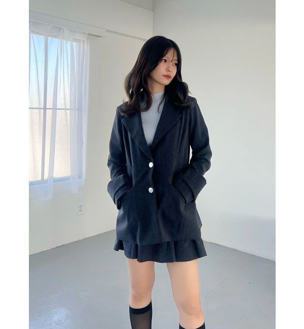 MERCURYDUO「【セットアップ着用可】フィットアンドフレアジャケット」|テーラードジャケット|