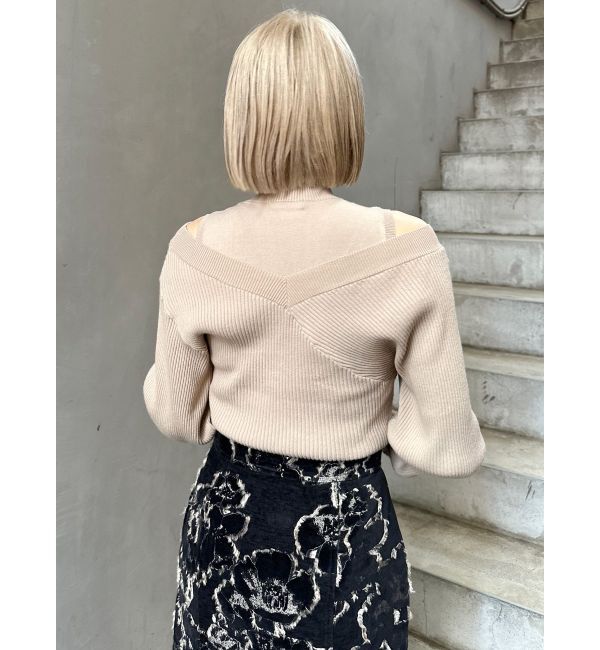 MURUA「カシュクールドッキングニット」|ニット・セーター|