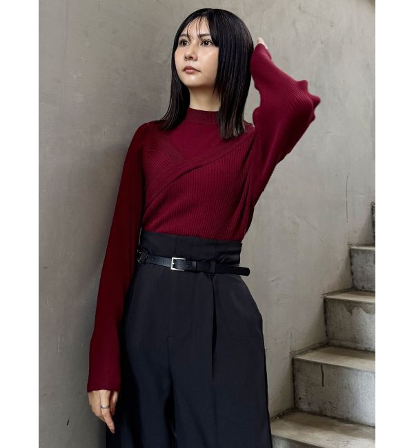 MURUA「カシュクールドッキングニット」|ニット・セーター|