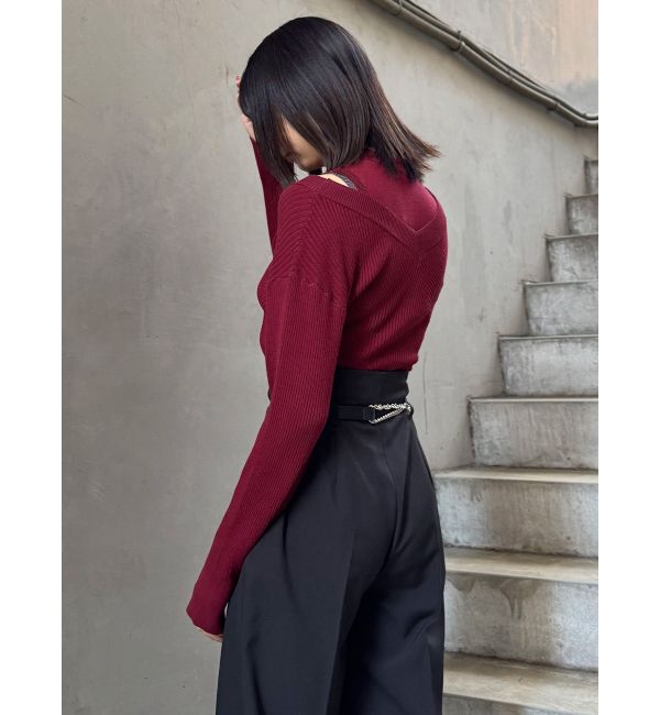 MURUA「カシュクールドッキングニット」|ニット・セーター|