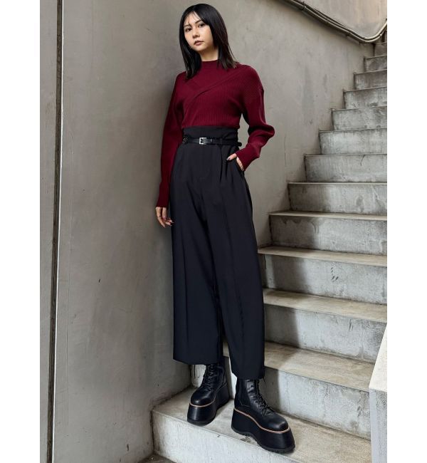 MURUA「カシュクールドッキングニット」|ニット・セーター|