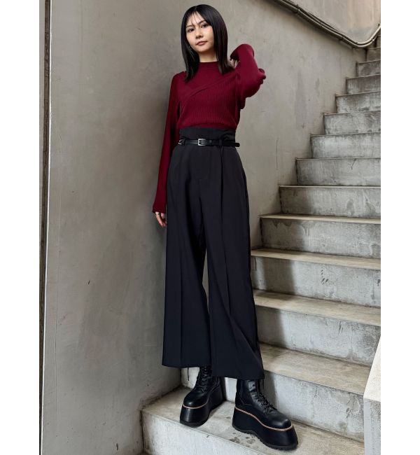 MURUA「カシュクールドッキングニット」|ニット・セーター|