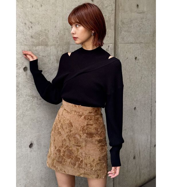 MURUA「カシュクールドッキングニット」|ニット・セーター|