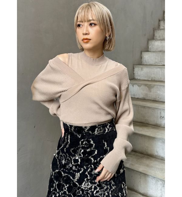 MURUA「カシュクールドッキングニット」|ニット・セーター|