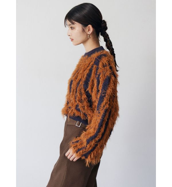 MURUA「バイカラーシャギーニット」|ニット・セーター|