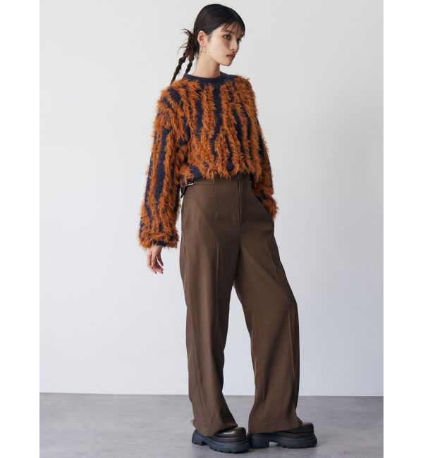 MURUA「バイカラーシャギーニット」|ニット・セーター|