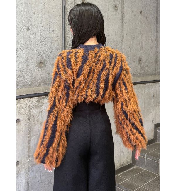 MURUA「バイカラーシャギーニット」|ニット・セーター|