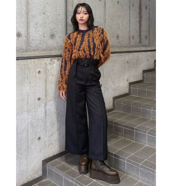 MURUA「バイカラーシャギーニット」|ニット・セーター|