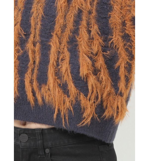 MURUA「バイカラーシャギーニット」|ニット・セーター|