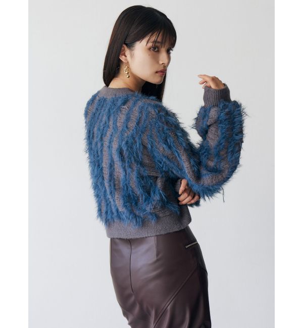 MURUA「バイカラーシャギーニット」|ニット・セーター|