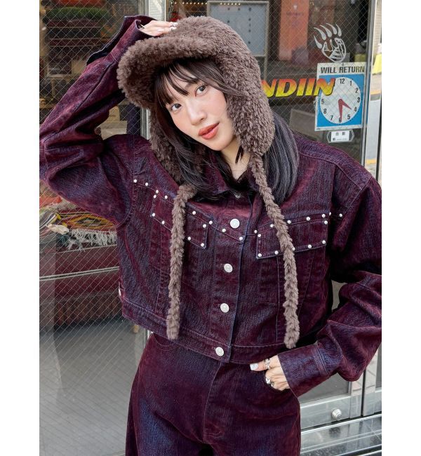 MURUA「フライトニットファーキャップ」|キャップ・キャスケット|