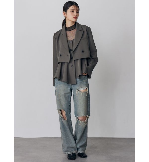 MURUA「ショートテーラードジャケット【セット販売対象】」|テーラードジャケット|