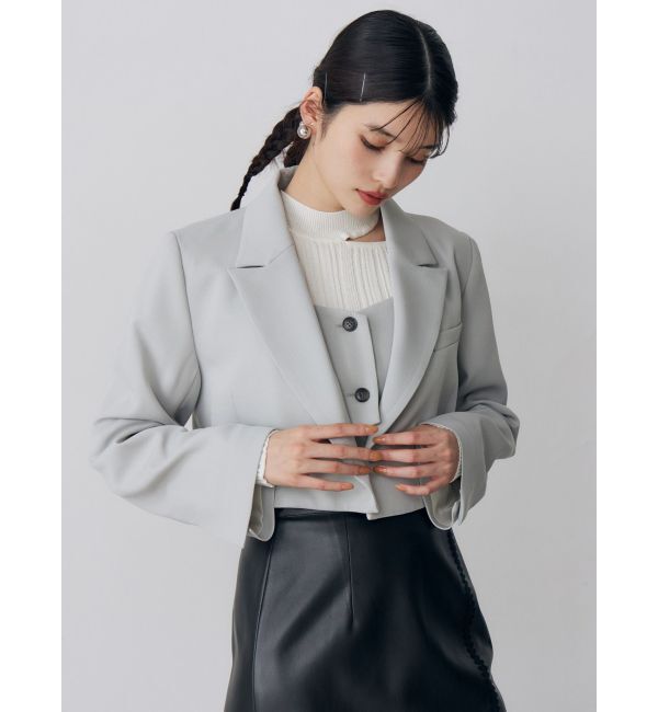 MURUA「ショートテーラードジャケット【セット販売対象】」|テーラードジャケット|