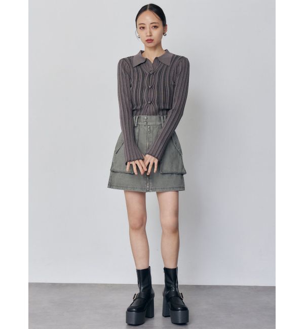 MURUA「フロントZIPアウトポケットミニスカート」|スカート|