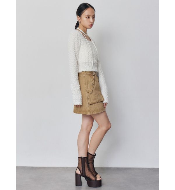 MURUA「フロントZIPアウトポケットミニスカート」|スカート|