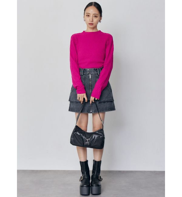 MURUA「フロントZIPアウトポケットミニスカート」|スカート|