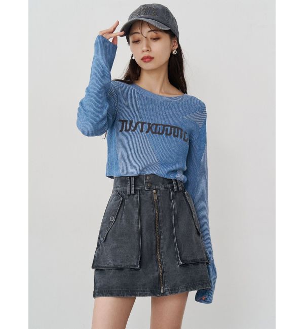 MURUA「フロントZIPアウトポケットミニスカート」|スカート|