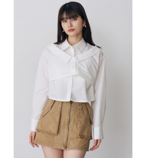 MURUA「フロントZIPアウトポケットミニスカート」|スカート|