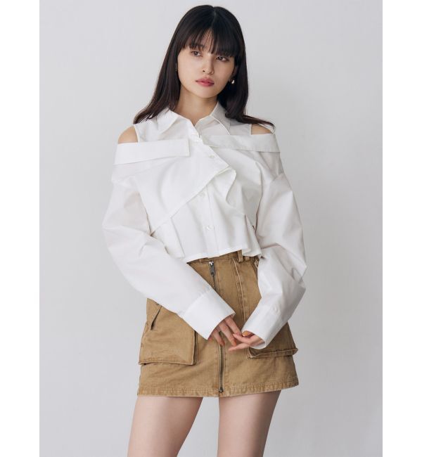 MURUA「フロントZIPアウトポケットミニスカート」|スカート|