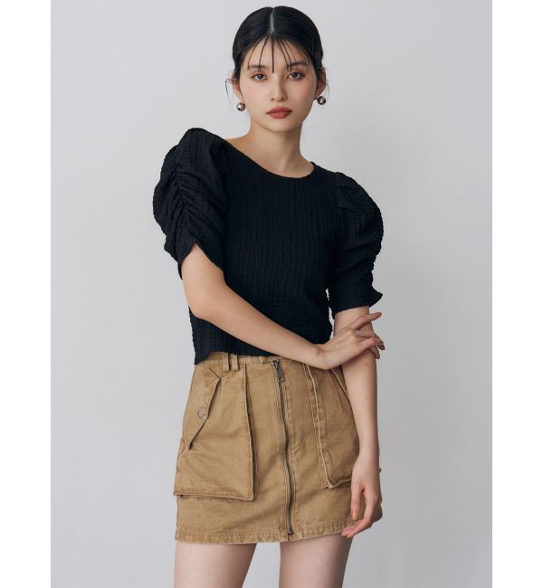 MURUA「フロントZIPアウトポケットミニスカート」|スカート|