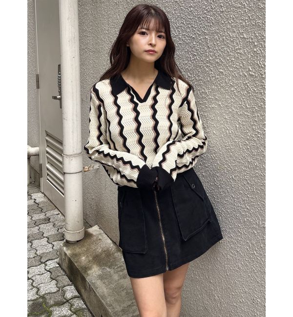 MURUA「フロントZIPアウトポケットミニスカート」|スカート|