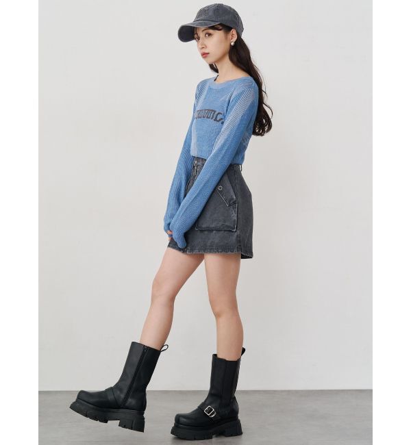 MURUA「フロントZIPアウトポケットミニスカート」|スカート|