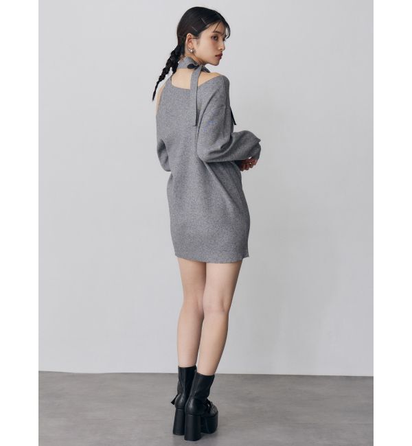 MURUA「アシメショルダーミニワンピース」|ワンピース|