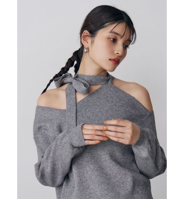 MURUA「アシメショルダーミニワンピース」|ワンピース|