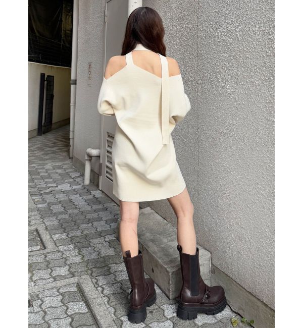 MURUA「アシメショルダーミニワンピース」|ワンピース|