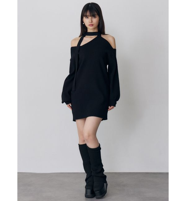 MURUA「アシメショルダーミニワンピース」|ワンピース|