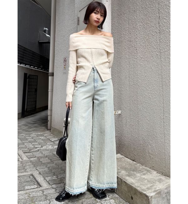 MURUA「オフショルダーケーブルニット」|ニット・セーター|