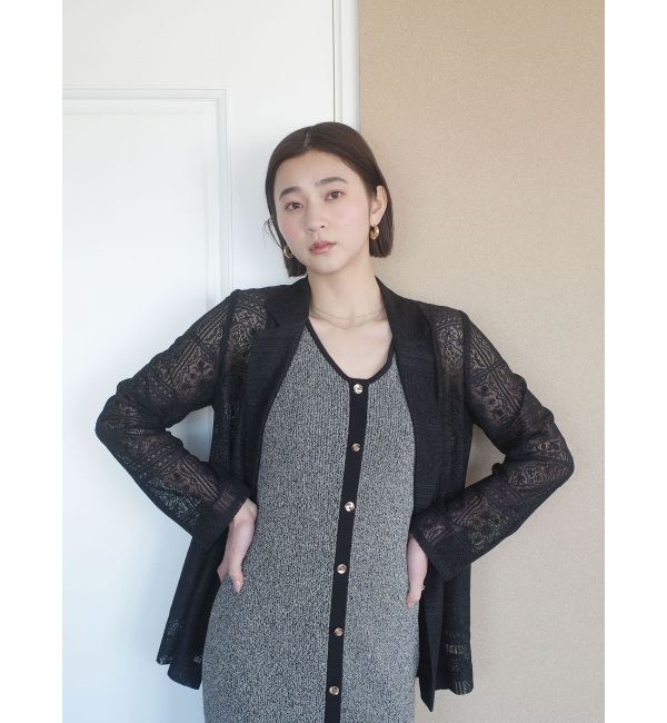LAGUNAMOON「メッシュダブルテーラードジャケット」|テーラードジャケット|