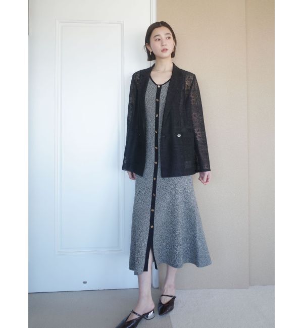 LAGUNAMOON「メッシュダブルテーラードジャケット」|テーラードジャケット|