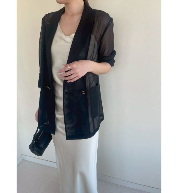 LAGUNAMOON「メッシュダブルテーラードジャケット」|テーラードジャケット|