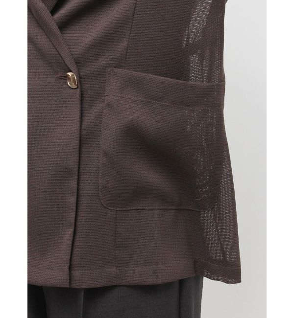 LAGUNAMOON「メッシュダブルテーラードジャケット」|テーラードジャケット|