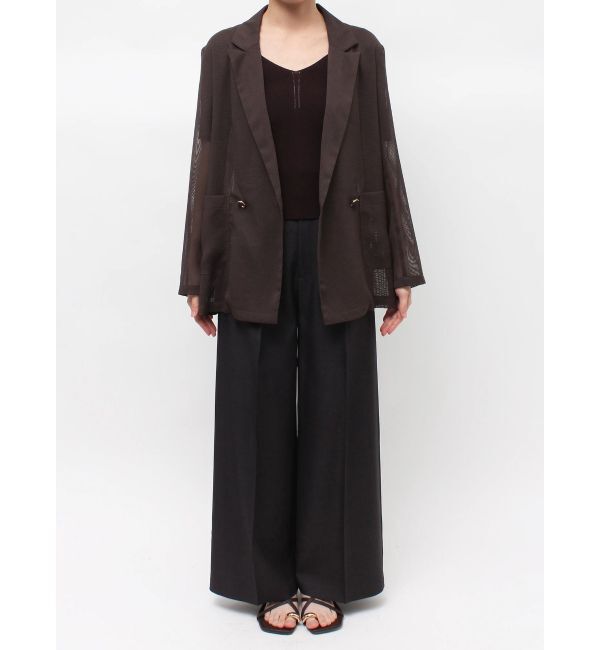 LAGUNAMOON「メッシュダブルテーラードジャケット」|テーラードジャケット|